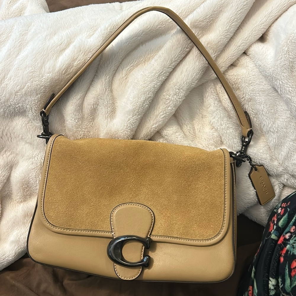 Coach Tabby Suede Shoulder Bag